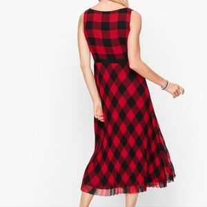 Talbots Red and Black Checkered Dress